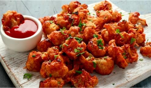 Crispy Cauli Buffalo Bites.