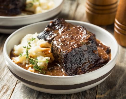 Savory Short Ribs & Gravy.