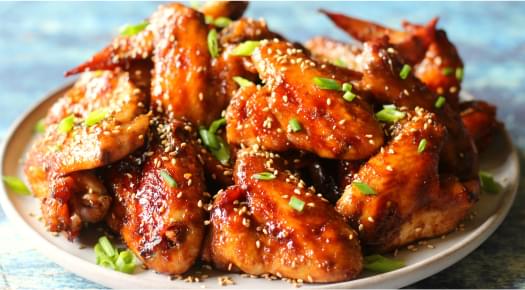 Spicy & Tender Chicken Wings.